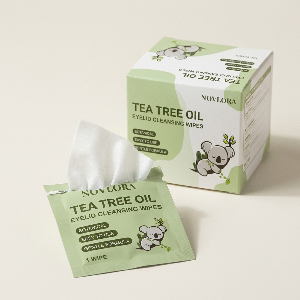 Tea Tree Oil Eyelid Cleaning Wipe x 100 pcs