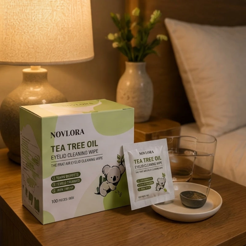 Tea Tree Oil Eyelid Cleaning Wipe x 100 pcs